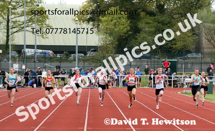 100 metres, 2021 NECAA Middlesbrough Open Meting, Sunday, May 9th. Photo: David T. Hewitson/Sports for All Pics